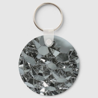 Glass Broken Pieces Key Ring