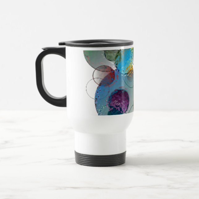 Glass Bubbles of Fun Travel Mug (Left)
