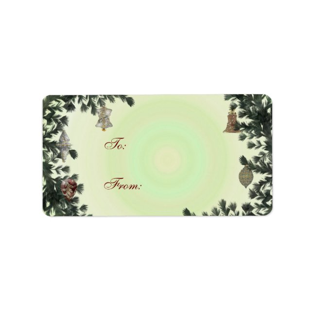 Glass Bulb Gift Label (Front)