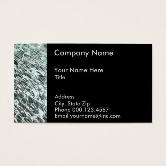 Glass Business Card Template