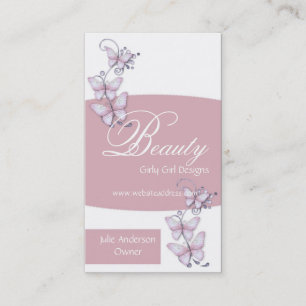 Glass Butterflies Design 2 Business Cards
