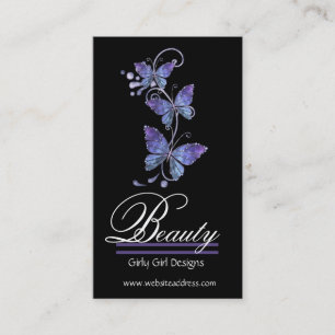 Glass Butterflies Design Business Cards