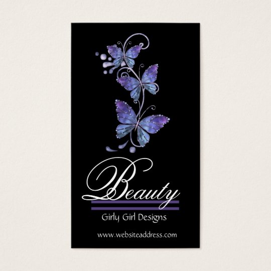 Glass Butterflies Design Business Cards