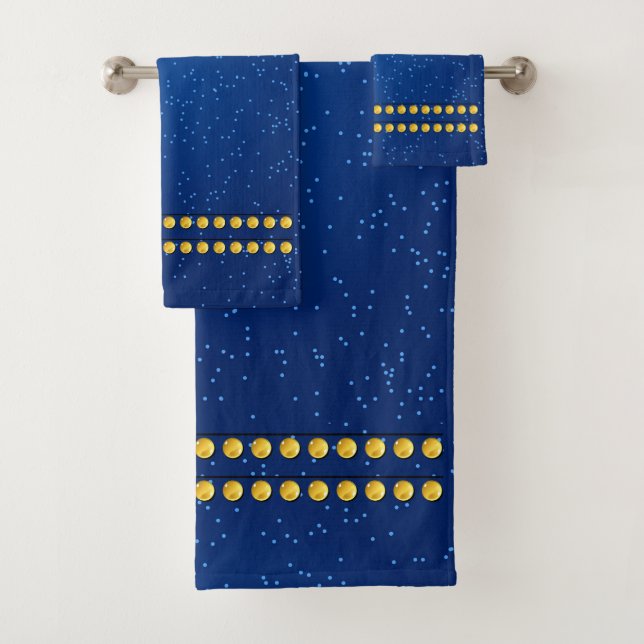 Glass Buttons Bath Towel Set (Insitu)