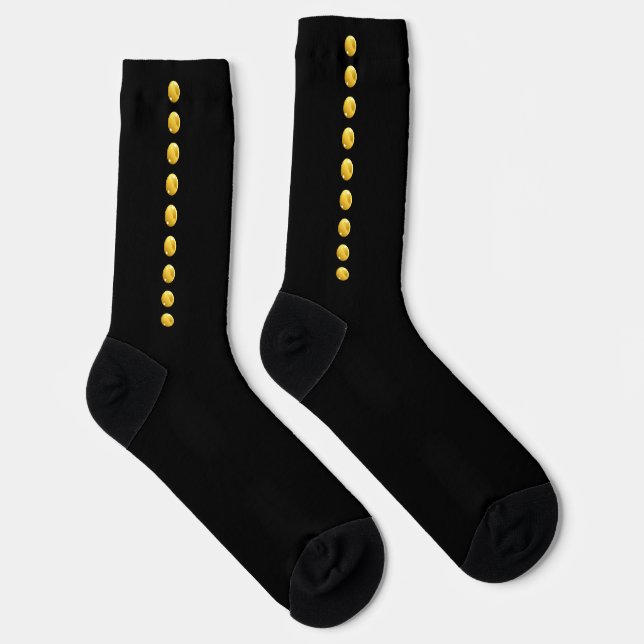 Glass Buttons Socks (Right)