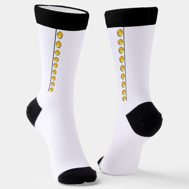 Glass Buttons Socks (Angled)
