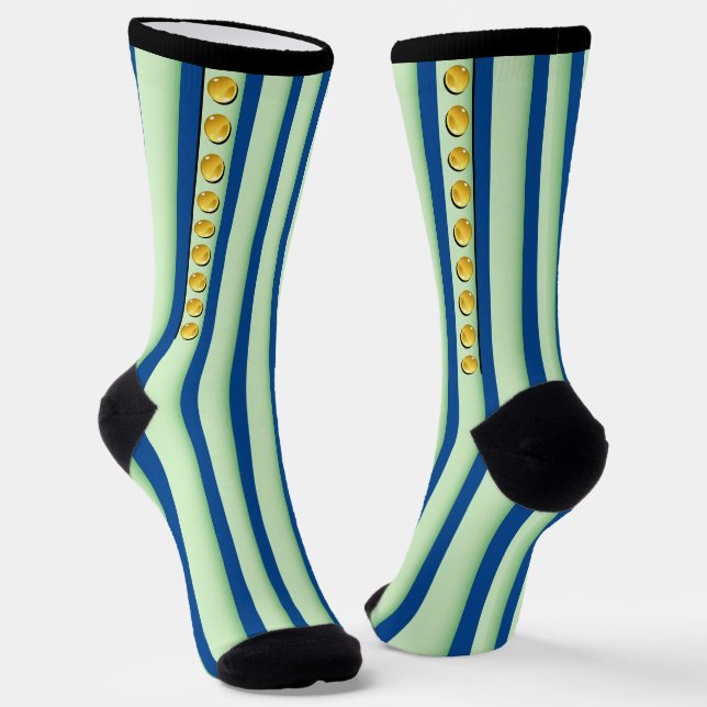 Glass Buttons Socks (Angled)