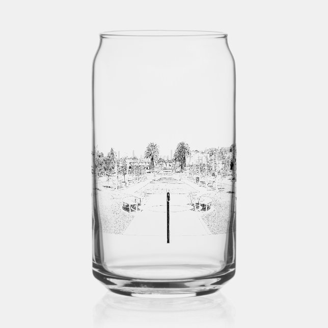 Glass can drinkware (Front)