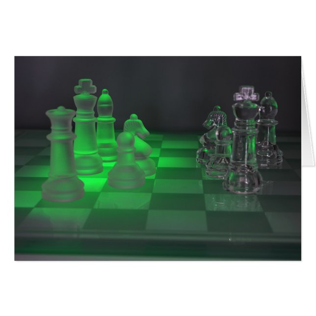 Glass Chess Pieces (Front Horizontal)