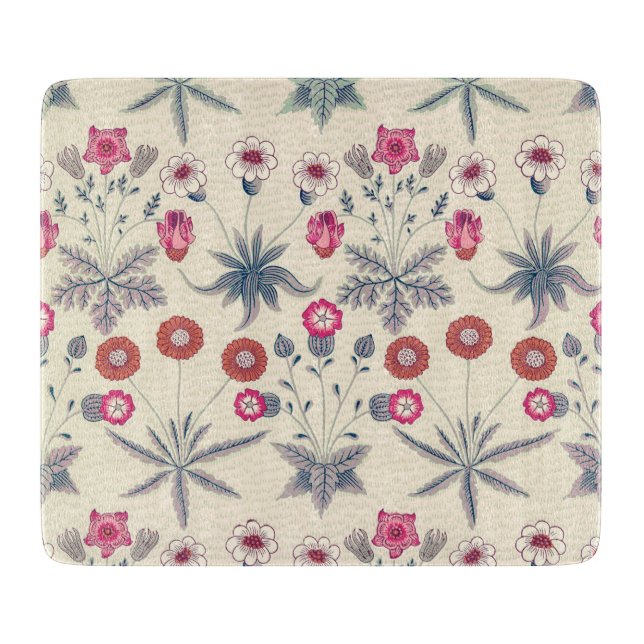 GLASS CHOPPING BOARD : WILLIAM MORRIS (Front)