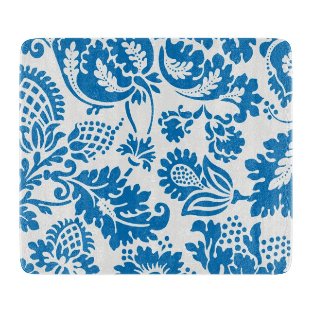 GLASS CHOPPING BOARD : WILLIAM MORRIS : VENETIAN  (Front)