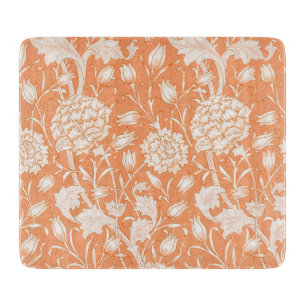 GLASS CHOPPING BOARD : WILLIAM MORRIS : WILD TULIP