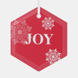 Glass Christmas Ornament-JOY Tree Decoration