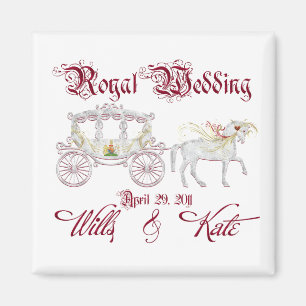 Glass Coach Commemorate the Royal Wedding Magnet