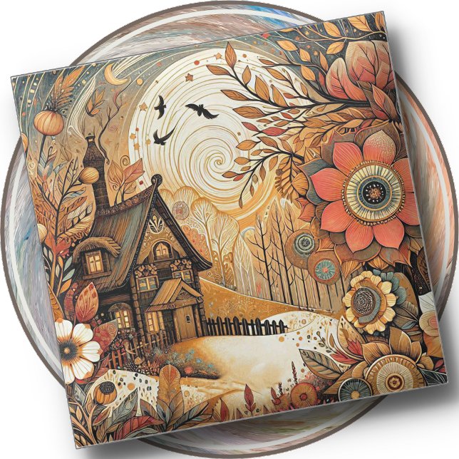 GLASS COASTER - Cabin of the Floral Gardener (Creator Uploaded)