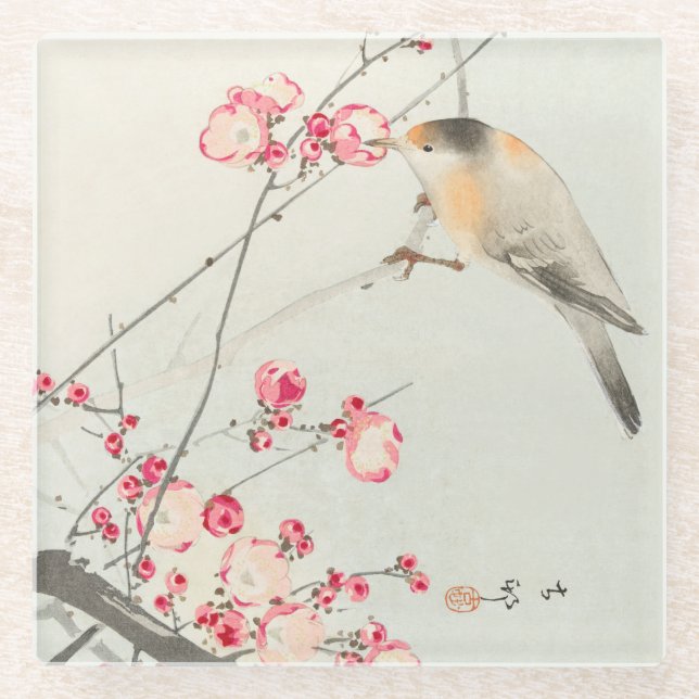 GLASS COASTER : JAPANESE WOODBLOCK : OHARA KOSON (Front)