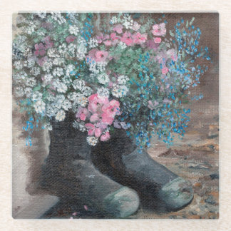 Glass Coaster of Wellies
