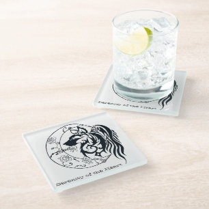 Glass Coaster - SerenityoftheHeart