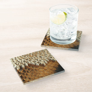 Glass Coaster - Sunflower Seeds