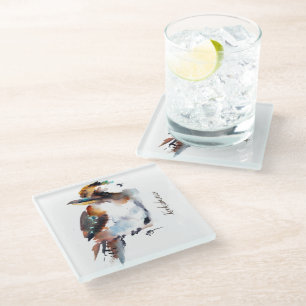 Glass Coaster - Watercolours Kookaburras
