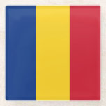 Glass coaster with flag of Romania<br><div class="desc">Add a touch of Romanian pride to your drinkware collection with our exclusive glass coaster featuring the flag of Romania! Crafted with meticulous attention to detail, this glass coaster is more than just a functional item; it’s a celebration of Romania’s rich heritage and cultural identity. The vibrant design prominently displays...</div>