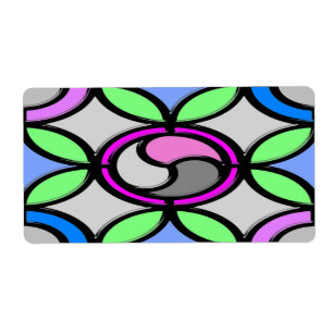 Glass colored tiled