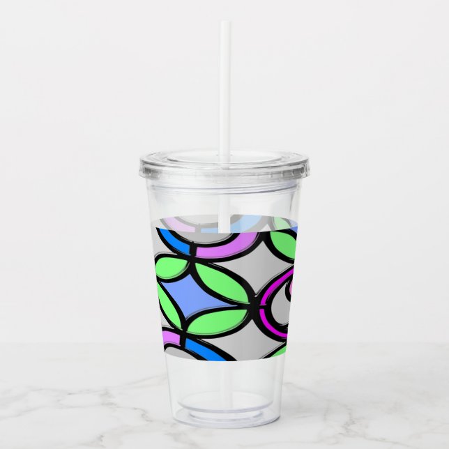 Glass colored tiled (Front)