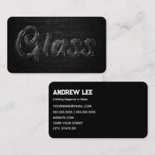 Glass Company Business Card