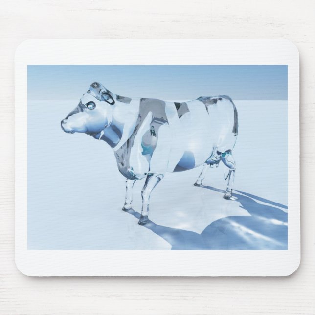 Glass Cow Mouse Mat (Front)