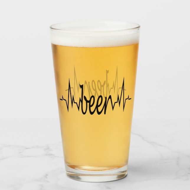 Glass cup for beer lovers (Front Filled)