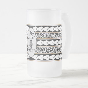Glass cup glazed. Tribal Ethnic/Maron