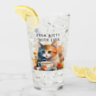 Glass Cup - Kitty Gift