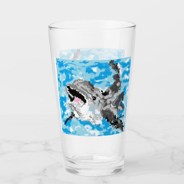 Glass Cup ; Take a Splash (Front)