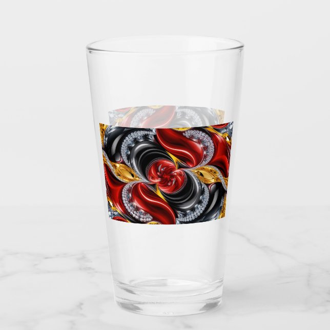Glass cup with German Colours (Front)