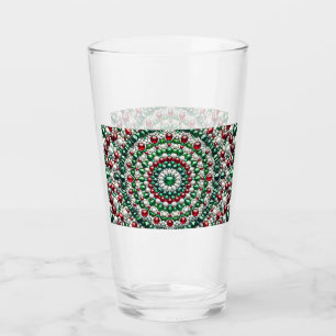 Glass cup with Italian Colours