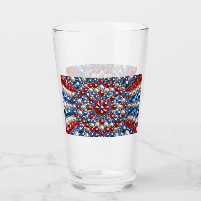 Glass cup with Netherlands Colours (Front)