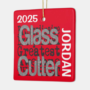 Glass Cutter Extraordinaire CUSTOM Ceramic Ornament