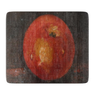 Glass Cutting Board Ann Hayes Painting Apple