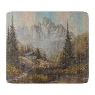 Glass Cutting Board Ann Hayes Painting Bavarian Dr