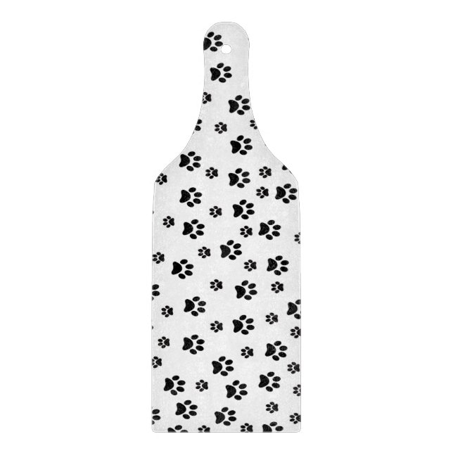 Glass Cutting Board Cat Dog Paws (Front)
