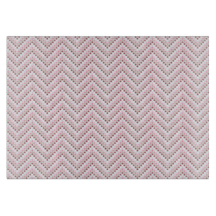 Glass Cutting Board Chevron Dots Pink