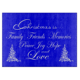 Glass Cutting Board/Christmas Board