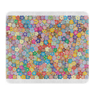 Glass cutting board - FLORAL