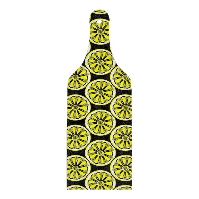 Glass Cutting Board Lemons (Front)