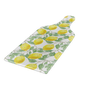 Glass Cutting Board-Lemons Board