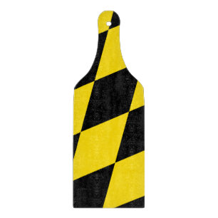 Glass cutting board paddle with flag Munich