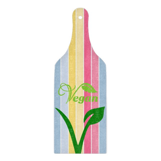 Glass Cutting Board Stripe Vegan (Front)