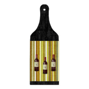 Glass Cutting Board Stripe Wine