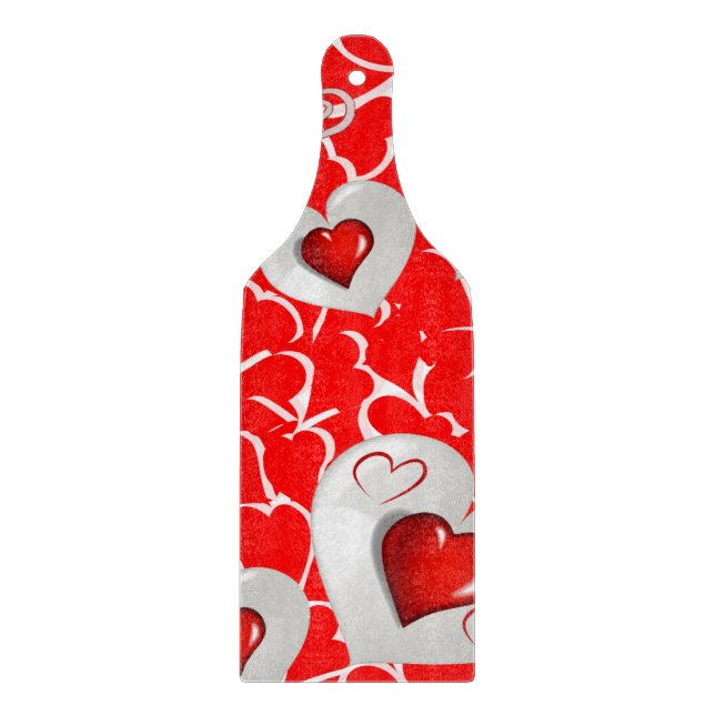 Glass Cutting Board Valentine's Day (Front)