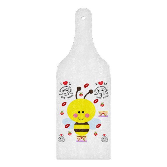 Glass Cutting Board Valentine's Day (Front)